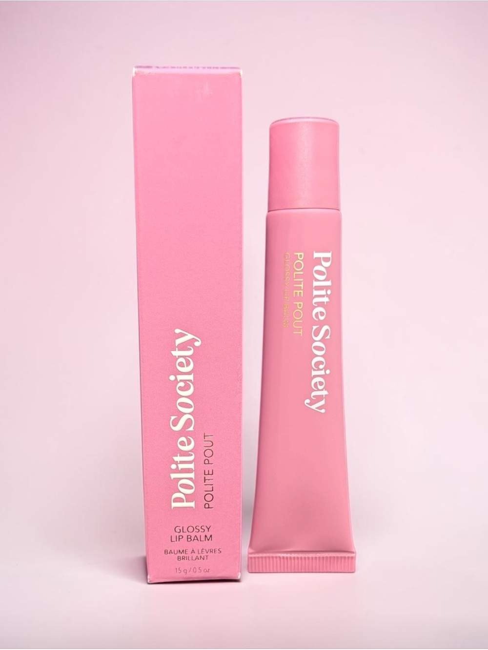 💜POLITE SOCIETY💜Polite Pout Glossy Lip Balm in Bumbleberry/NIB